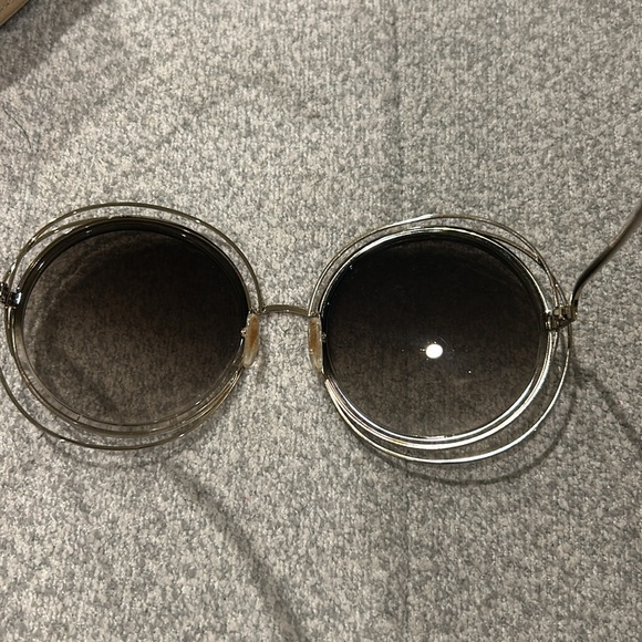 Chloe Round Frame Sunglasses - Picture 6 of 10